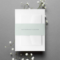 Sorbet | Icy Blue Green Personalisiert Wedding