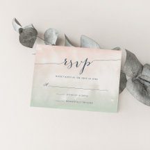 Sorbet Watercolor RSVP-Karte