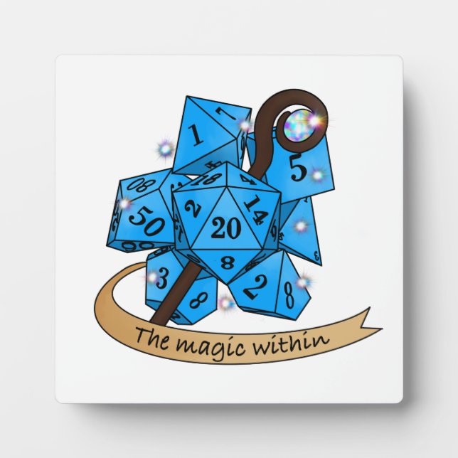 Sorcerer Dice Design Fotoplatte (Vorderseite)