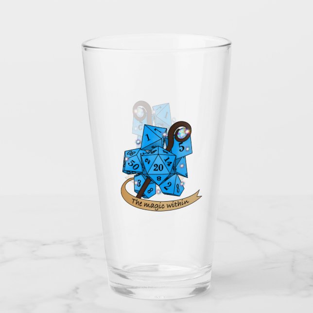 Sorcerer Dice Design Glas (Vorderseite)