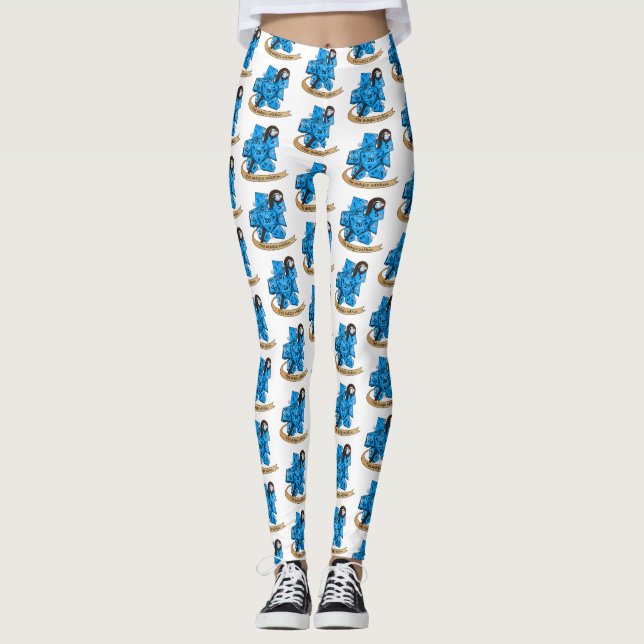 Sorcerer Dice Design Leggings (Vorderseite)