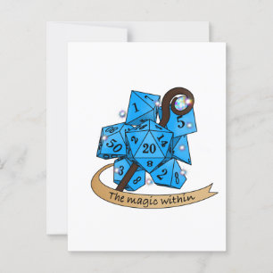 Sorcerer Dice Design Postkarte