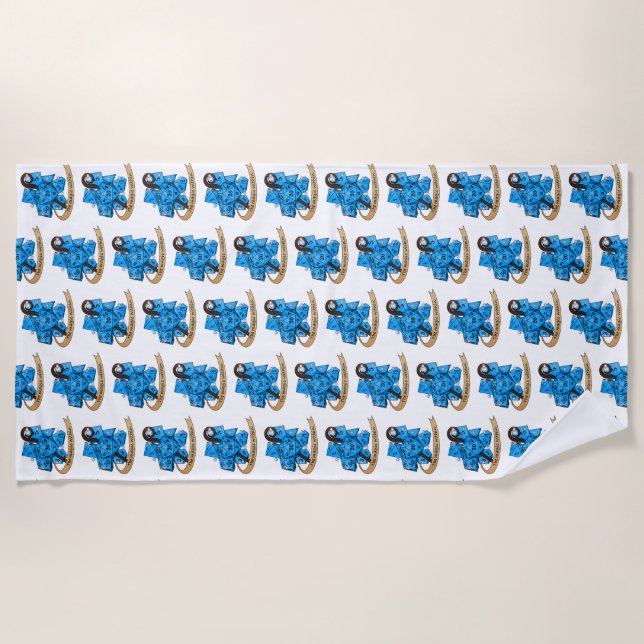 Sorcerer Dice Design Strandtuch (Vorderseite)