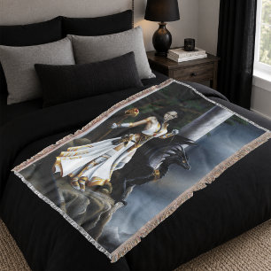 Sorceres Black Dragon Fantasy White Decke