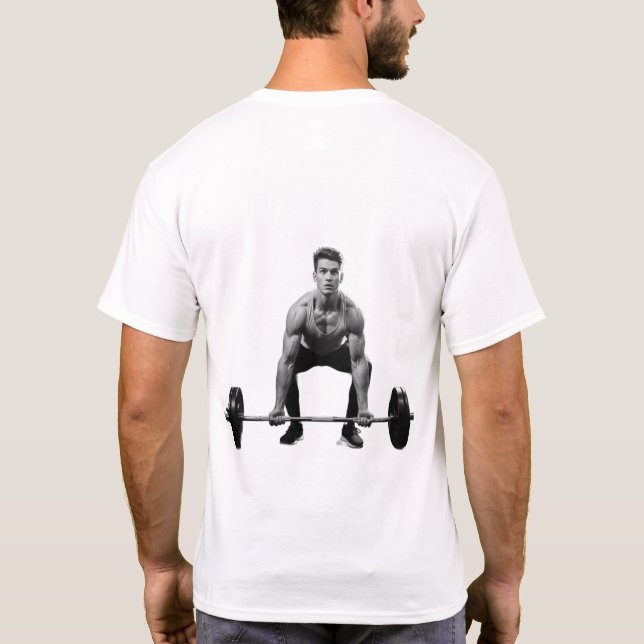 Sore Today Strong Tomorrow Fitness Gym Quote – Mot T-Shirt (Rückseite)