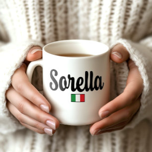 Sorella Italian Flag Tasse - Geschenk für Schweste
