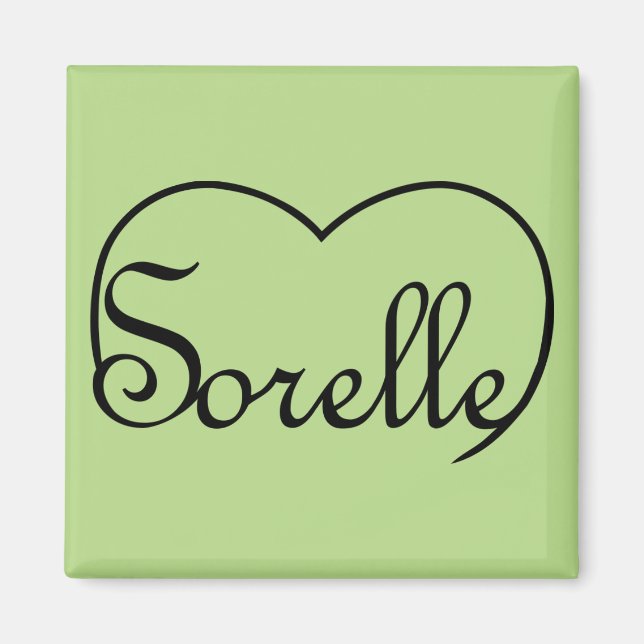Sorelle Italian Sisters heart Magnet (Vorne)