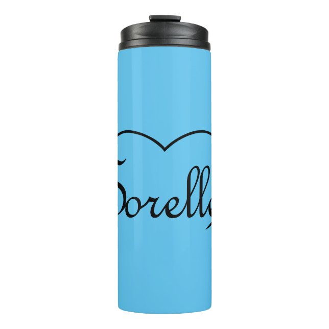 Sorelle Italian Sisters heart Thermosbecher (Vorderseite)