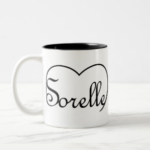 Sorelle Italian Sisters heart Zweifarbige Tasse