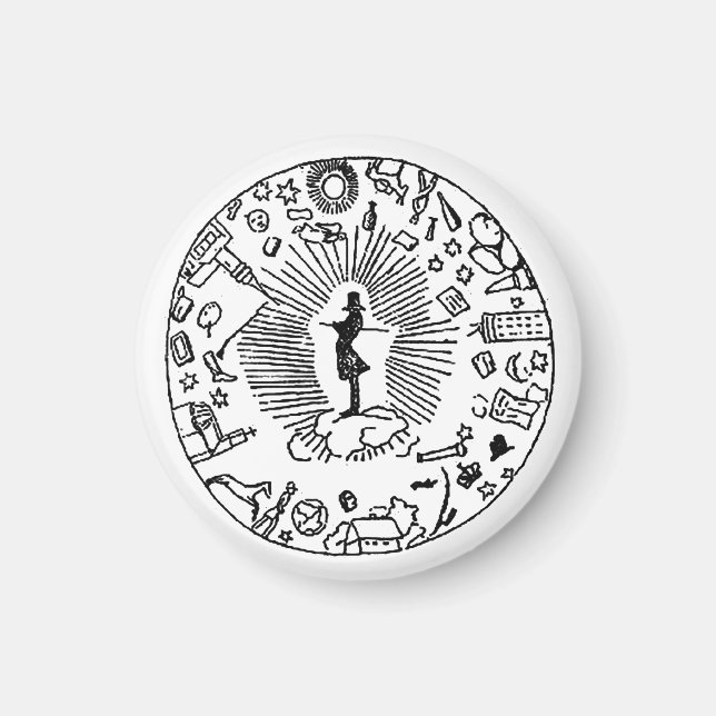 "SOREN KIERKEGAARD AND THE CORSAIR AFFAIR" MAGNET (Vorne)