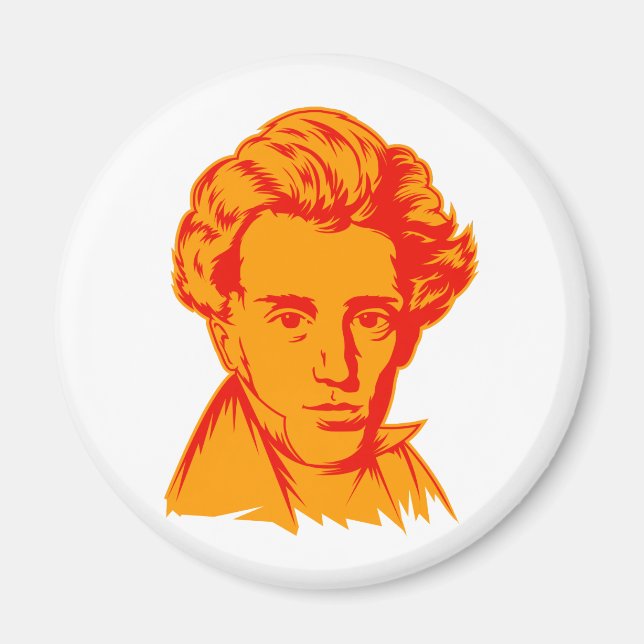 Soren Kierkegaard Philosophie existenzialistisches Magnet (Vorne)