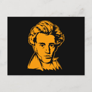 Soren Kierkegaard Philosophie existenzialistisches Postkarte