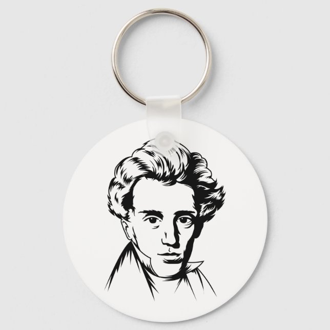 Soren Kierkegaard Philosophie existenzialistisches Schlüsselanhänger (Vorderseite)