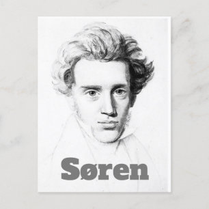 Søren Kierkegaard Postkarte