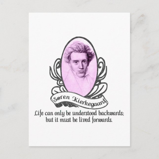Søren Kierkegaard Postkarte (Vorderseite)