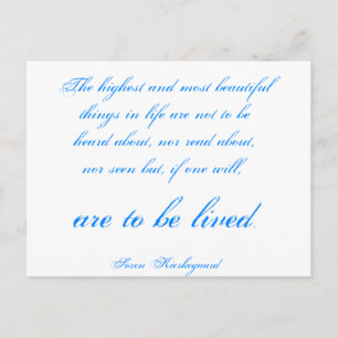 Soren Kierkegaard Postkarte