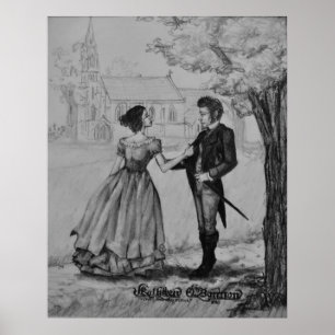 Søren Kierkegaard und Regine Olsen Poster