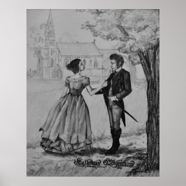 Søren Kierkegaard und Regine Olsen Poster (Vorne)