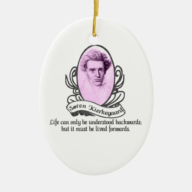 Søren Kierkegaard Verzierung Keramik Ornament (Vorne)