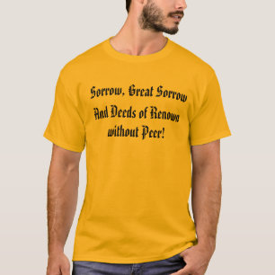 Sorge, großes Sorgen-Shirt T-Shirt