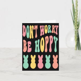 Sorge Hopping Osterhase Trenddesign Karte