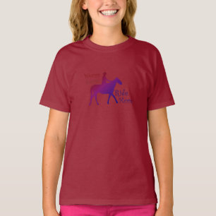 Sorge weniger Fahrt mehr Reiten-Pferdeliebhaber T-Shirt