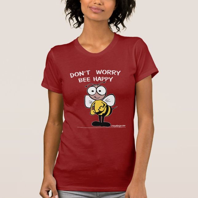 Sorgen Sie sich nicht Bienen-glückliche Hummel T-Shirt (Vorderseite)