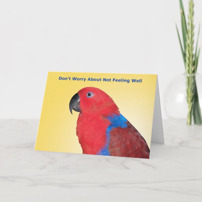 Sorgen Sie sich nicht Karte (Vorderseite)