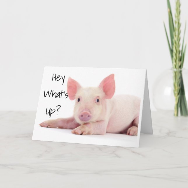 SORGEN SIE SICH NICHT, SCHWEIN "60" IST NICHT SO S KARTE (Vorderseite)