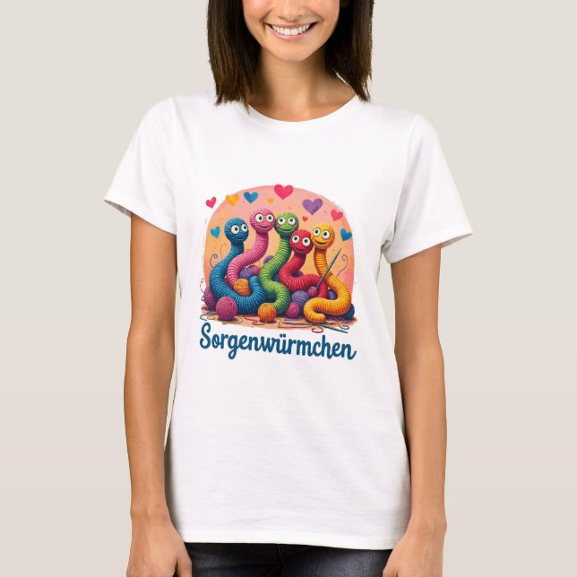 Sorgenwürmchen - Sorgenwürmer T-Shirt (Vorderseite)