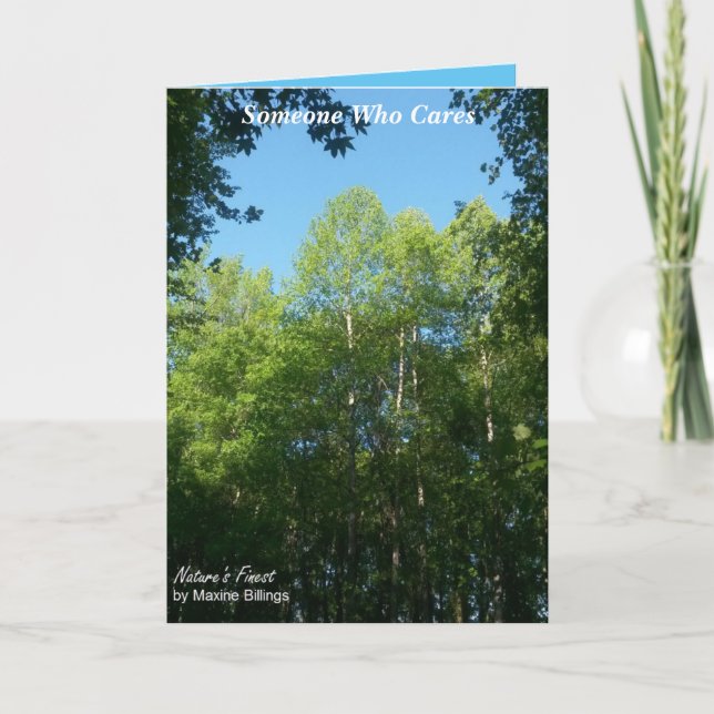 Sorgfalt-/Interessen-Gruß-Karte Karte (Vorderseite)