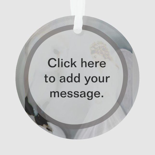 Sorgfalt-Schutzengel und weiße Eule durch Amelia Ornament (Rückseite)