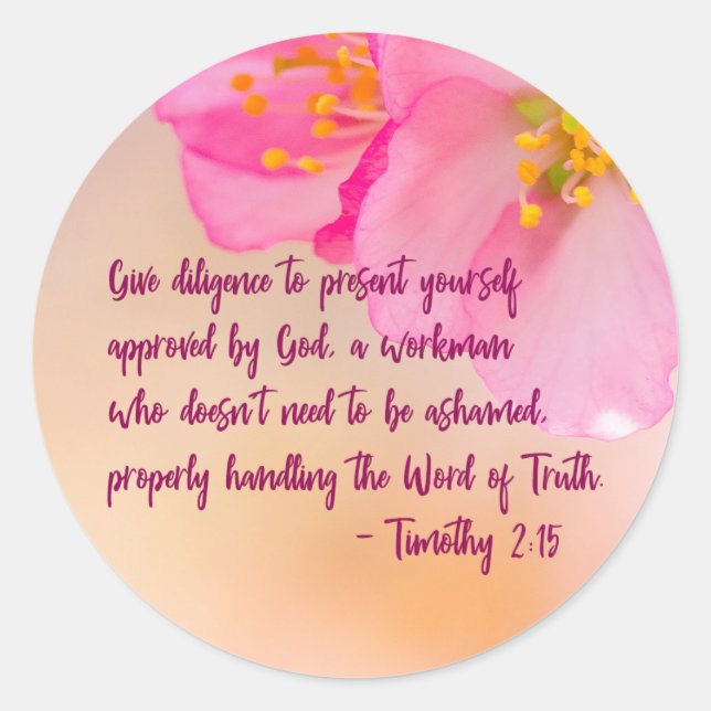 Sorgfalt walten lassen, um sich Christlich vorzust Runder Aufkleber (Vorderseite)