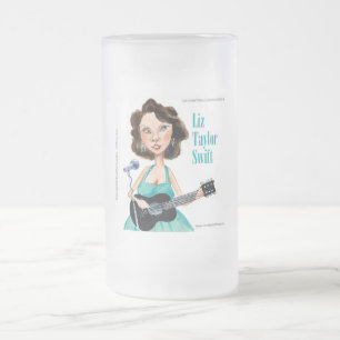 Sorgfältig verflochtene Celebrity Swift Move Karte Mattglas Bierglas
