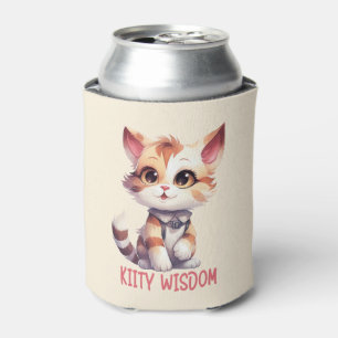 Sorglose Katze Attitude - Spielerisches Felsdesign Dosenkühler