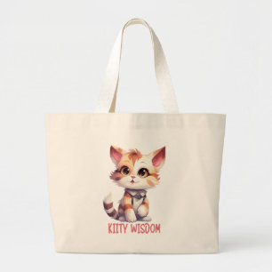 Sorglose Katze Attitude - Spielerisches Felsdesign Jumbo Stoffbeutel