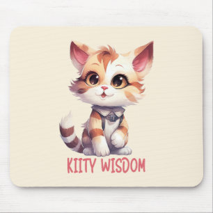 Sorglose Katze Attitude - Spielerisches Felsdesign Mousepad