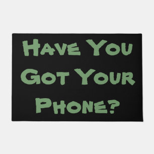 sorgloser Erinnerungsphrasen-Vorlagenspaß Fußmatte