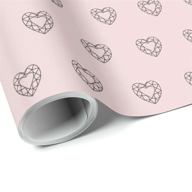 Sørina Juwelierlogos Rose Quartz Geschenkpapier (Rolleneckpunkt)