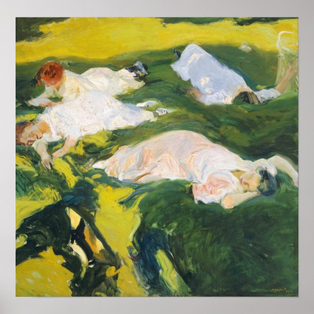 Sorolla - Das Nickerchen Poster (Vorne)