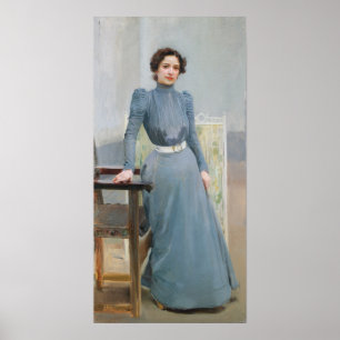 Sorolla - Kleidung in einem grauen Kleid Poster
