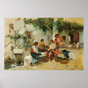 Sorolla - Melonenverkauf Poster