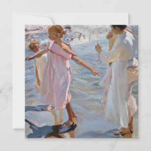Sorolla Y Bastida - Zeit für ein Bad, Valencia Feiertagskarte