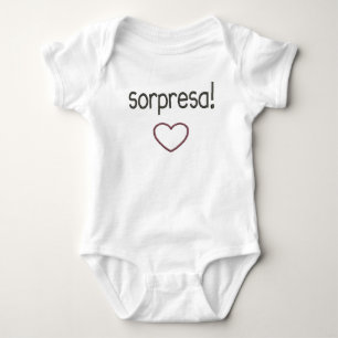 Sorpresa! Überraschung! Schwangerschaft decken au Baby Strampler