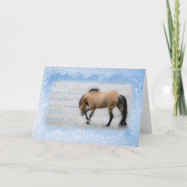 Sorraia Mustang Don Juan - 12x18 Holiday Card Feiertagskarte