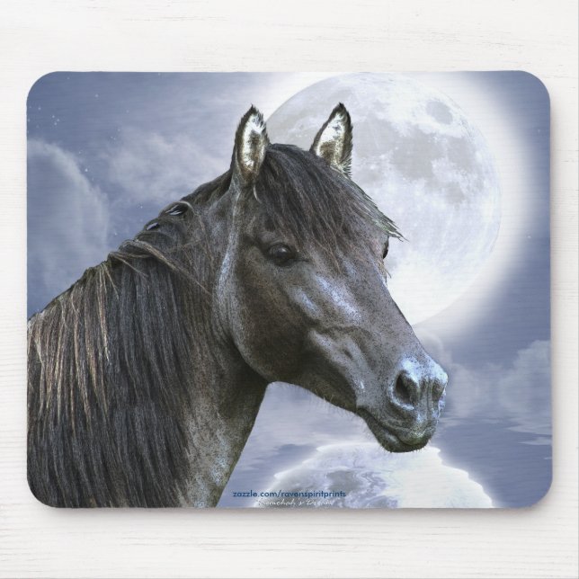 Sorraia Spanish Mustang Stallion Horse & Mousepad (Vorne)