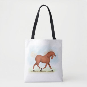 Sorrel Pferd mit Blaze & Socken Reittier
