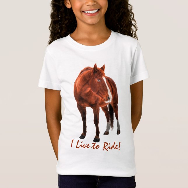 Sorrel Pferd - Riders Equine Designer Shirt (Vorderseite)