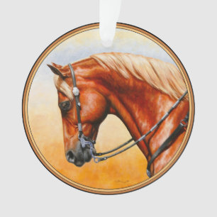 Sorrel Western Pleasure Quarter Horse Ornament