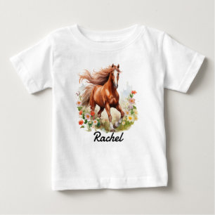 Sorrel Wild Horse Baby T-shirt